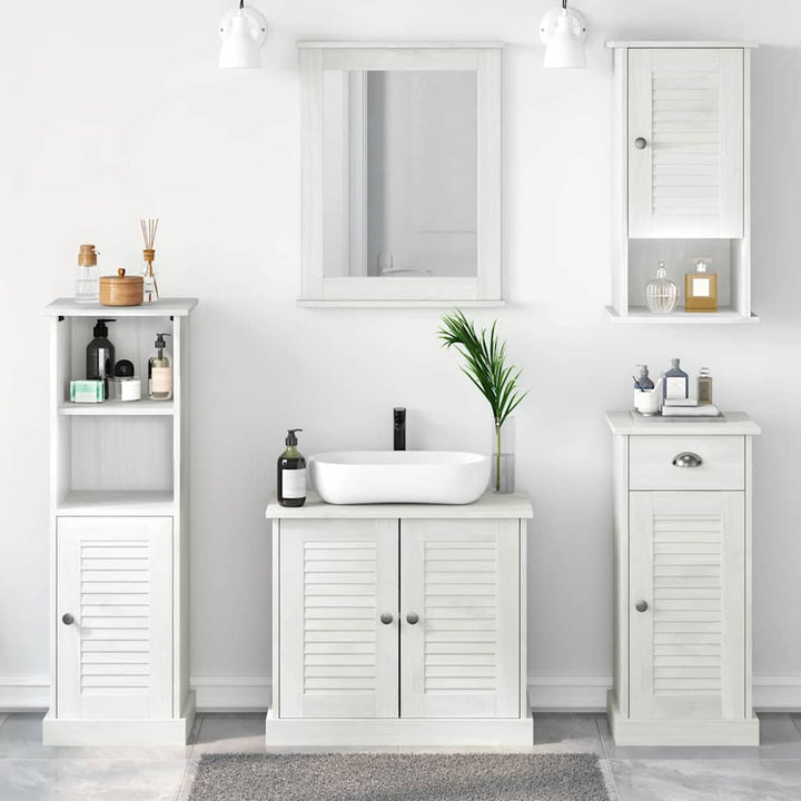 Badeværelsesmøbel sæt VIGO 5 pcs antik hvid 37 x 34 x 110 cm