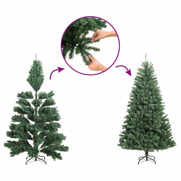 kunstigt juletræ med fod 500 cm PVC grøn