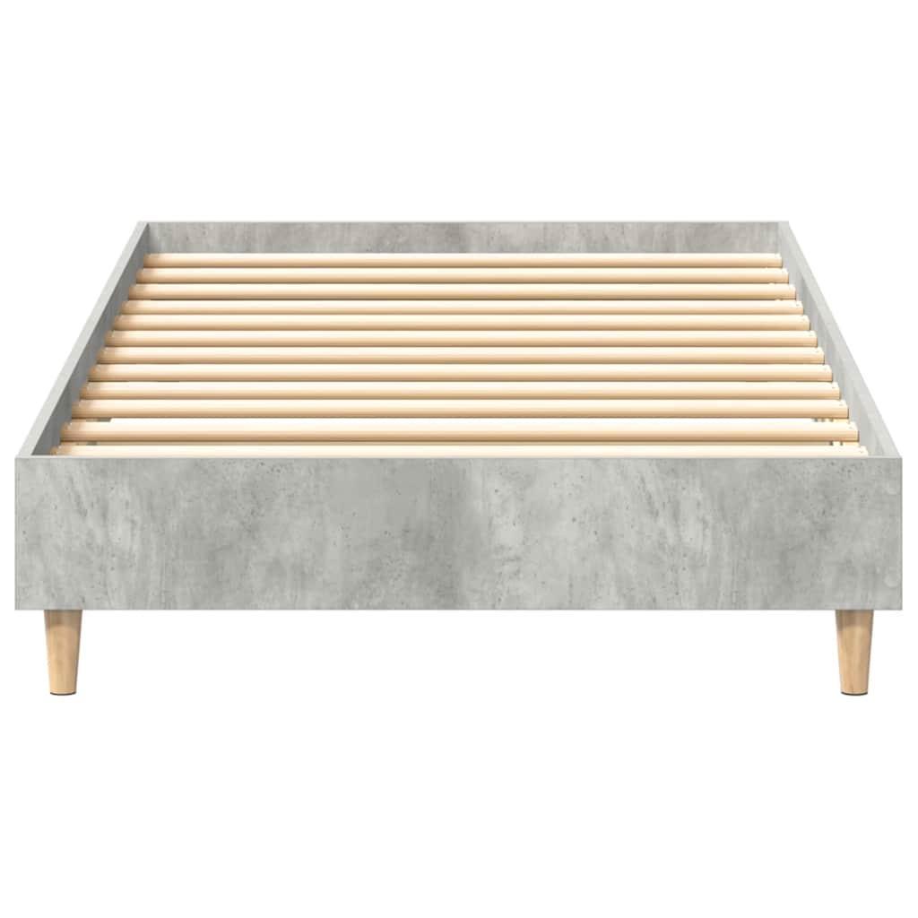 sengeramme uden madras 100x200 cm konstrueret træ betongrå