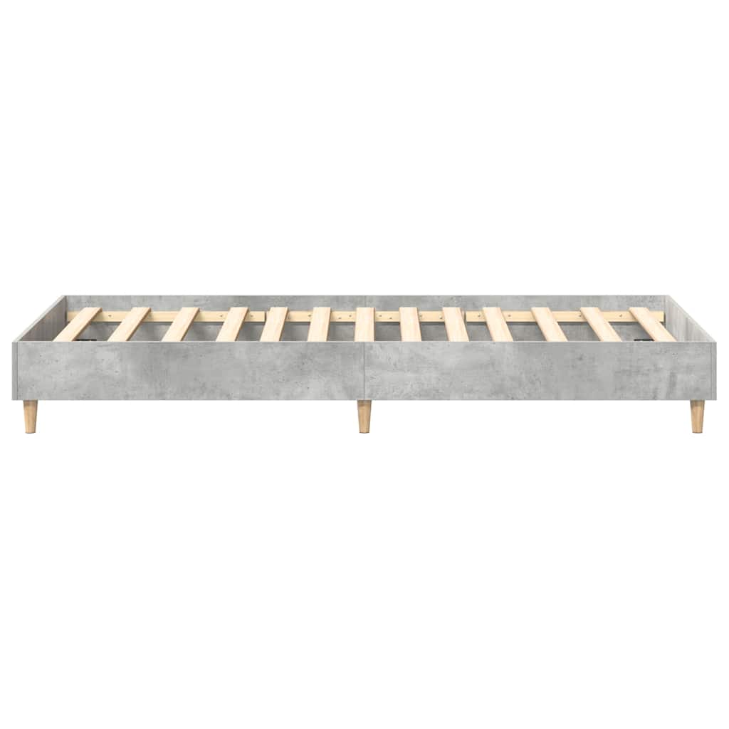 sengeramme uden madras 100x200 cm konstrueret træ betongrå