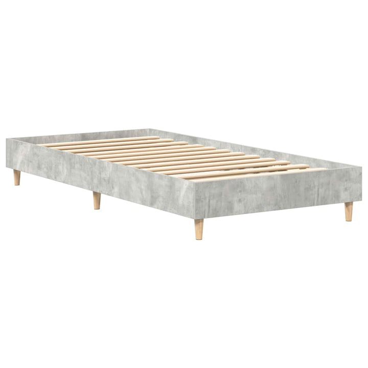 sengeramme uden madras 100x200 cm konstrueret træ betongrå
