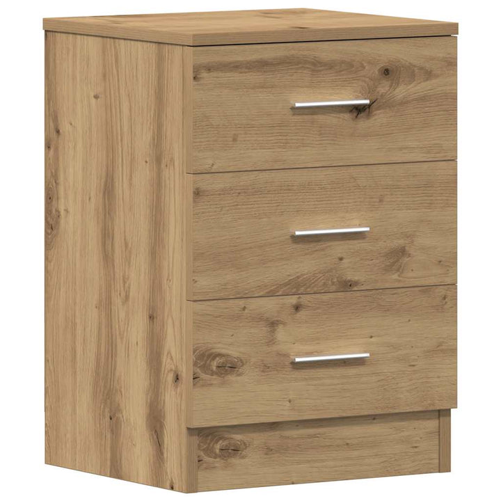 sengeborde 2 stk. 38x35x55 cm konstrueret træ kunsteg