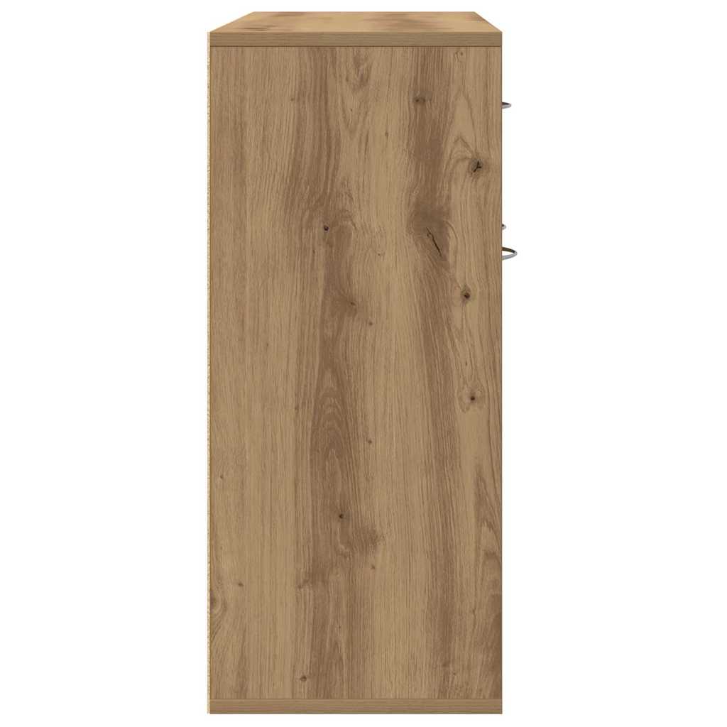 skænk 88x30x70 cm konstrueret træ kunsteg