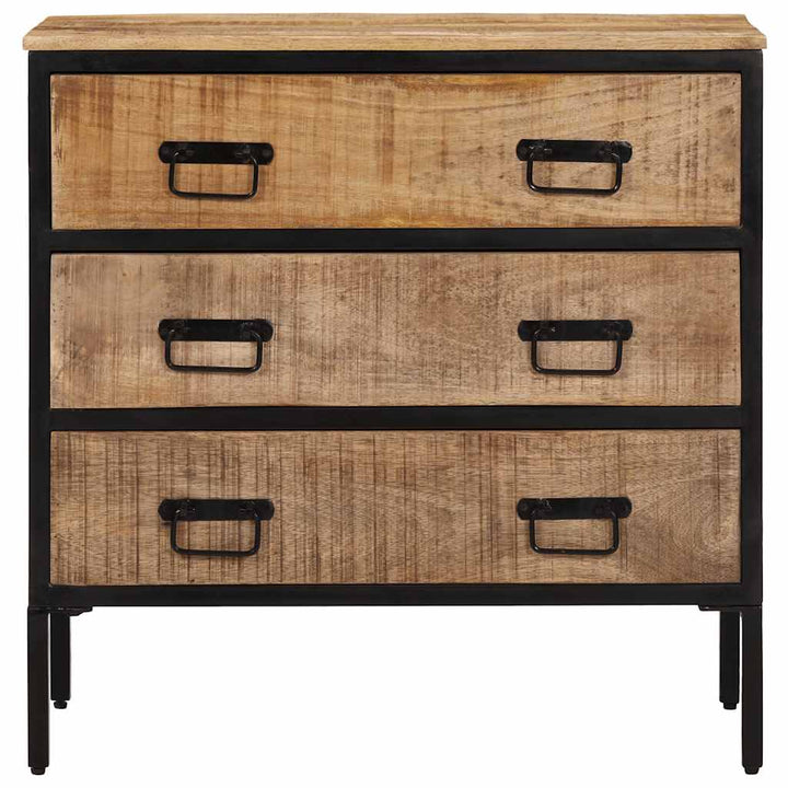 skænke 2 stk. 70x35x70 cm massivt ru mangotræ