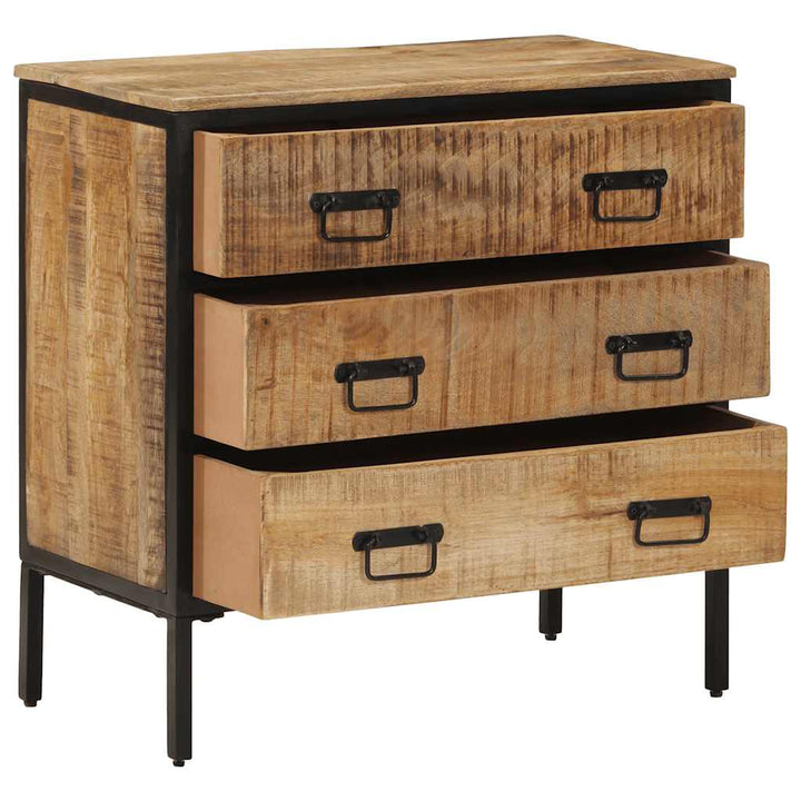 skænke 2 stk. 70x35x70 cm massivt ru mangotræ