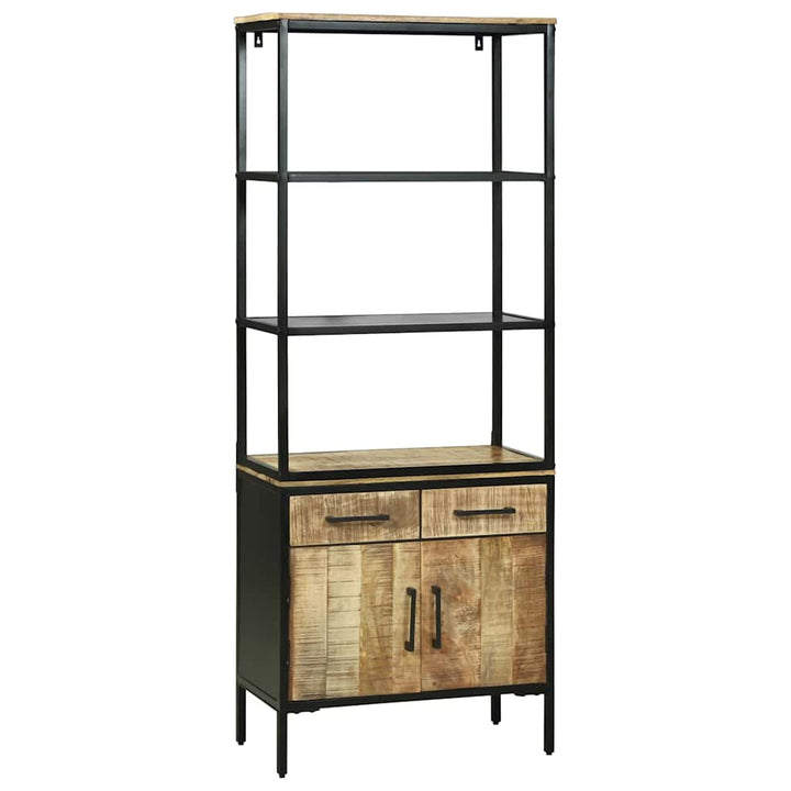Highboard Brun 70 x 35 x 180 cm Massivt mangotræ