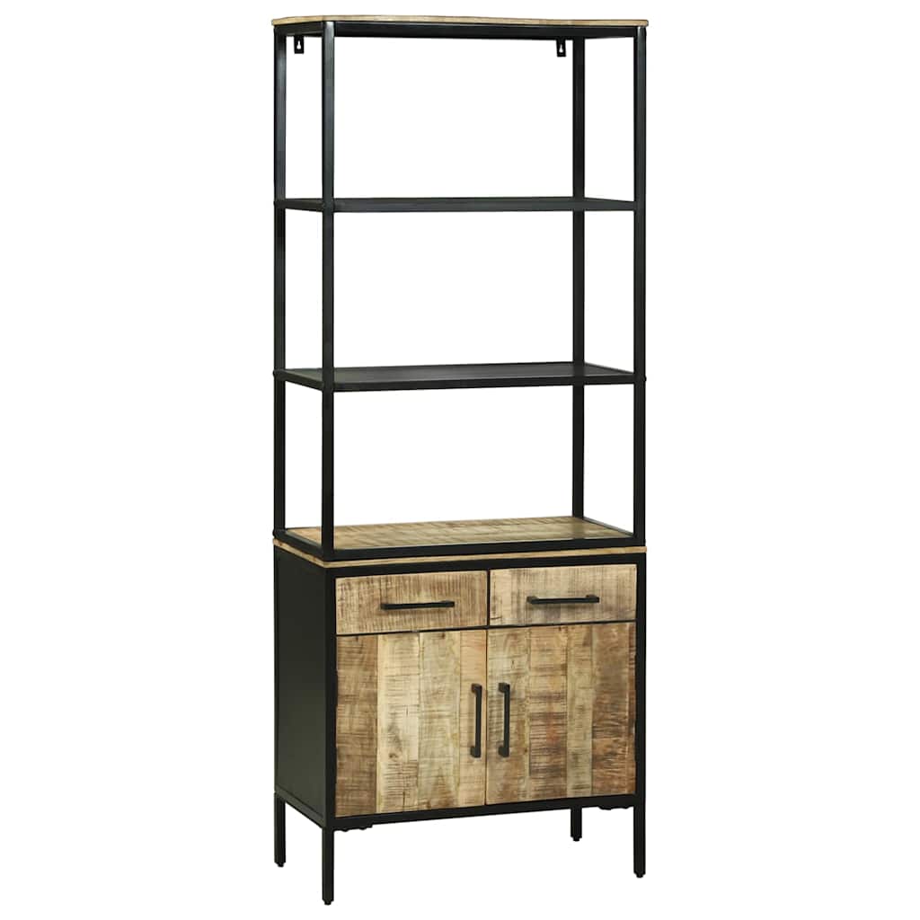 Highboard Brun 70 x 35 x 180 cm Massivt mangotræ