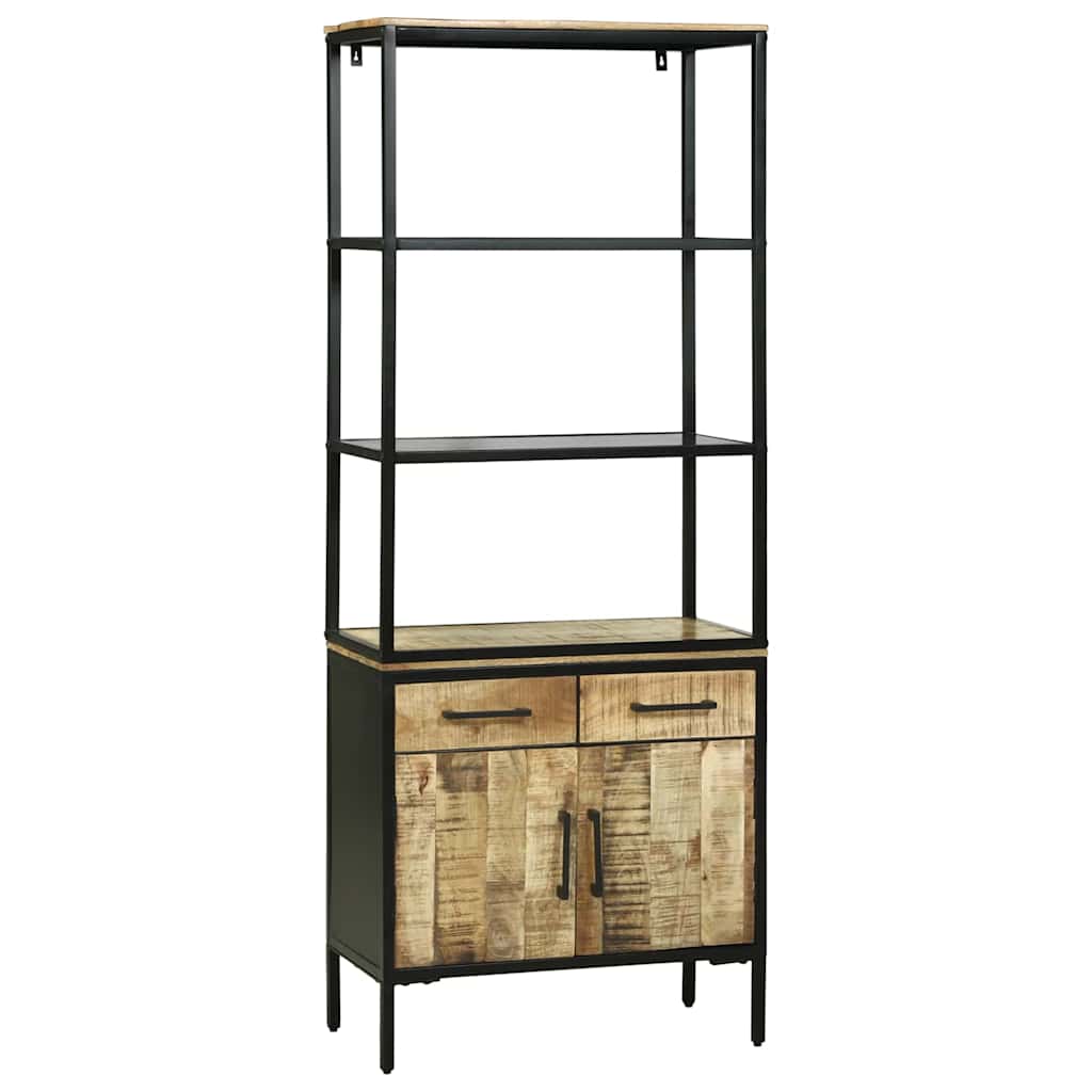 Highboard Brun 70 x 35 x 180 cm Massivt mangotræ