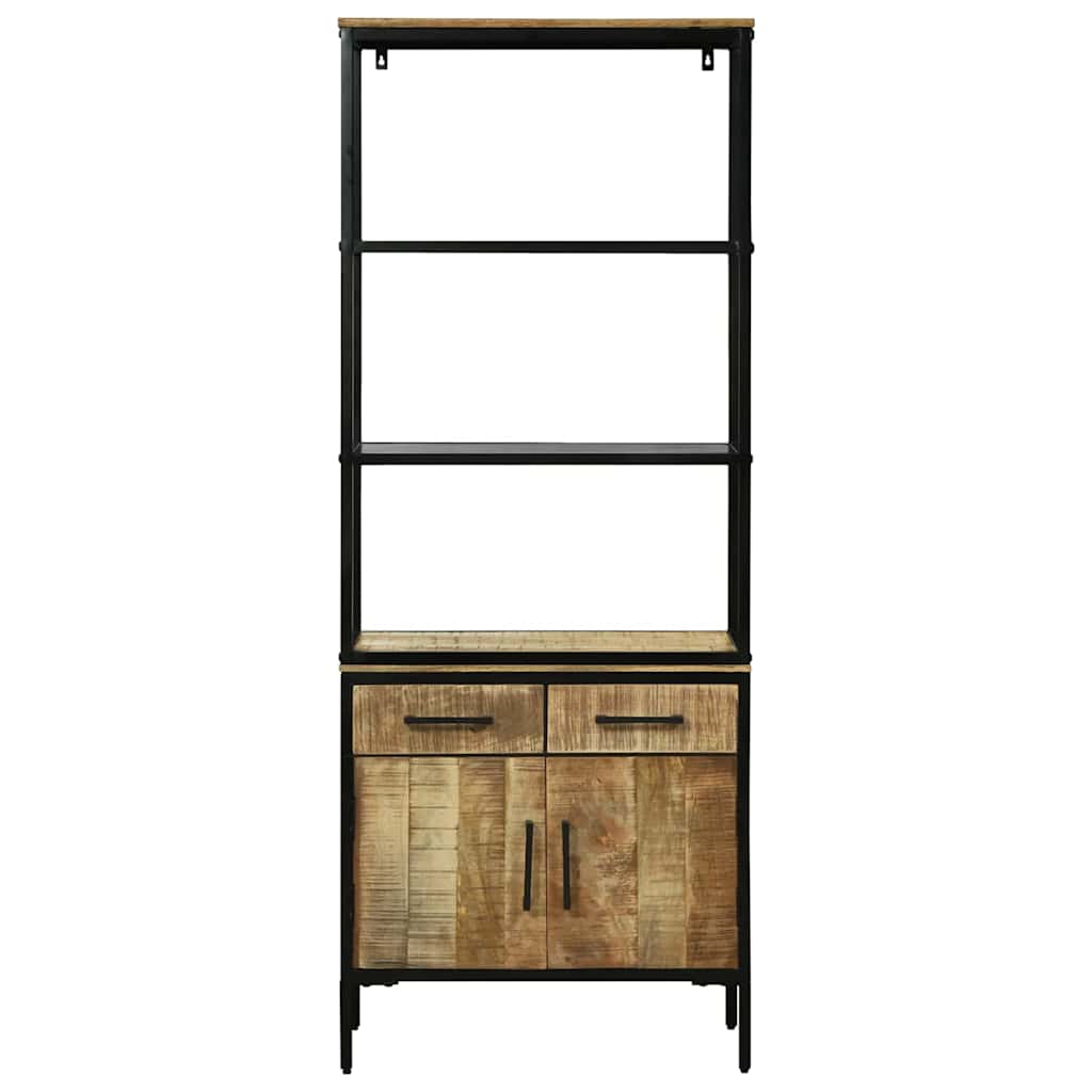Highboard Brun 70 x 35 x 180 cm Massivt mangotræ
