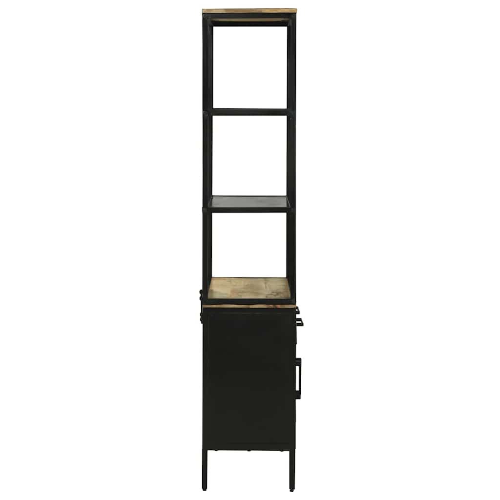 Highboard Brun 70 x 35 x 180 cm Massivt mangotræ