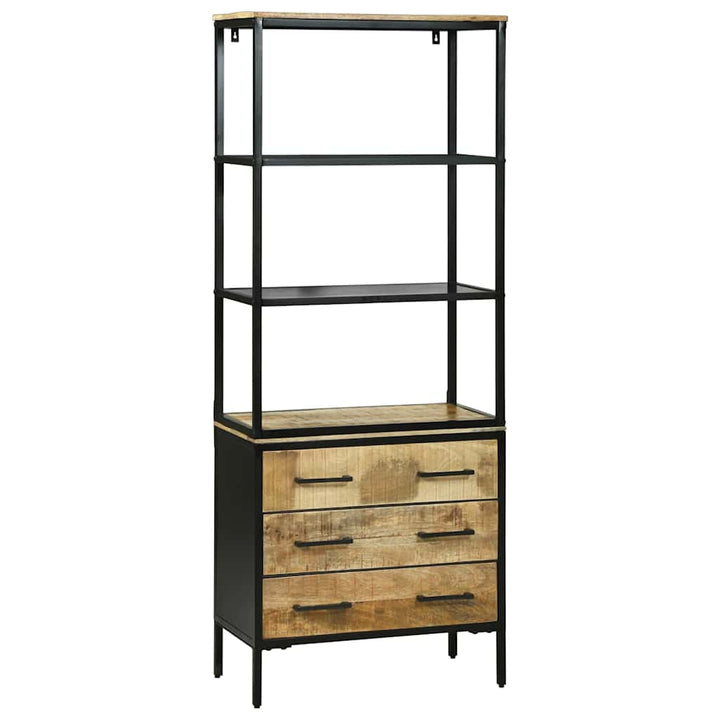 Highboard Brun 70 x 35 x 180 cm Massivt mangotræ