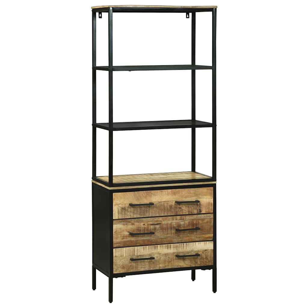 Highboard Brun 70 x 35 x 180 cm Massivt mangotræ
