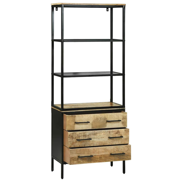 Highboard Brun 70 x 35 x 180 cm Massivt mangotræ