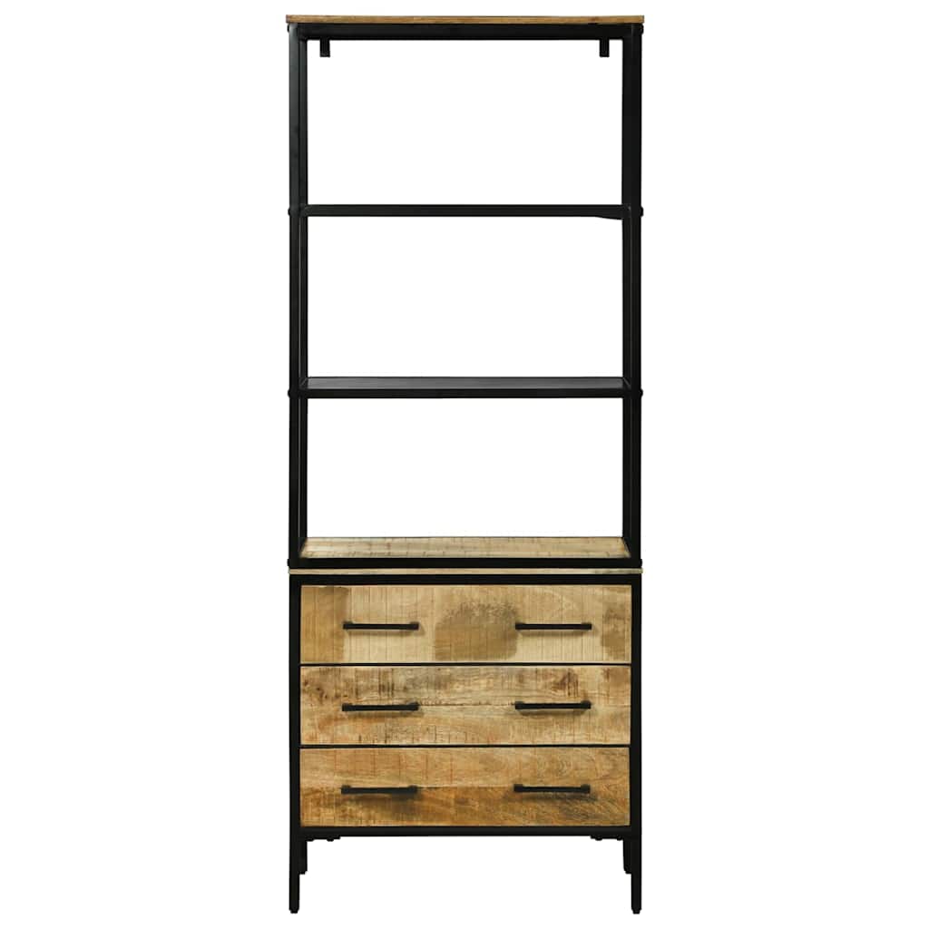 Highboard Brun 70 x 35 x 180 cm Massivt mangotræ
