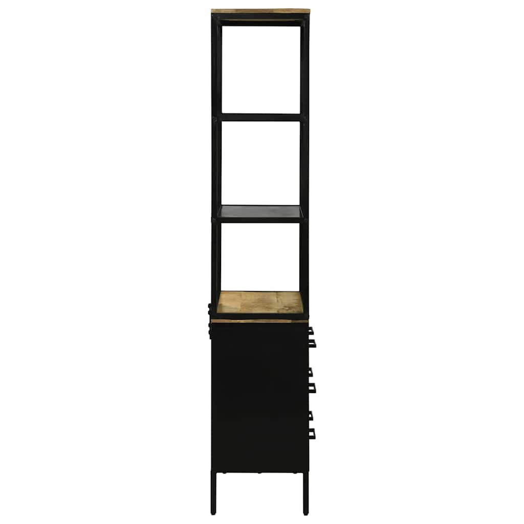 Highboard Brun 70 x 35 x 180 cm Massivt mangotræ