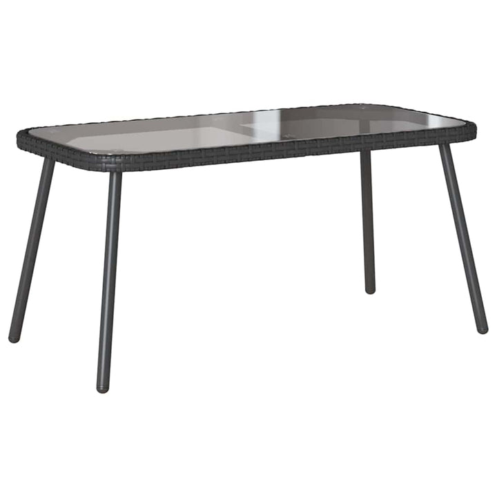 Have Spisebordssæt 2 pcs Sort polyrattan