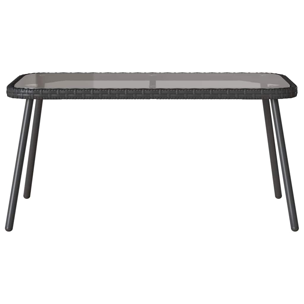 Have Spisebordssæt 2 pcs Sort polyrattan