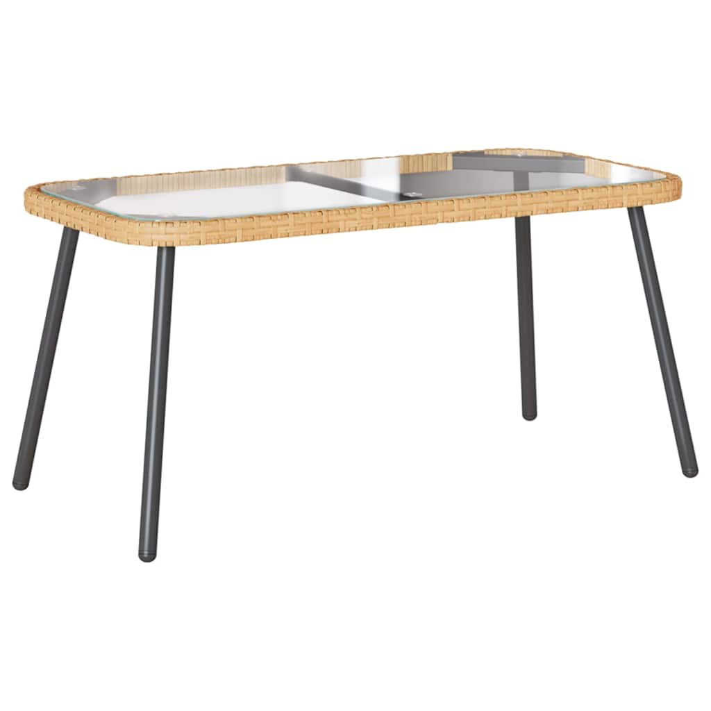 Have Spisebordssæt 2 pcs Naturfarvet polyrattan