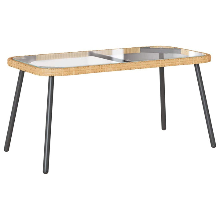 Have Spisebordssæt 2 pcs Naturfarvet polyrattan