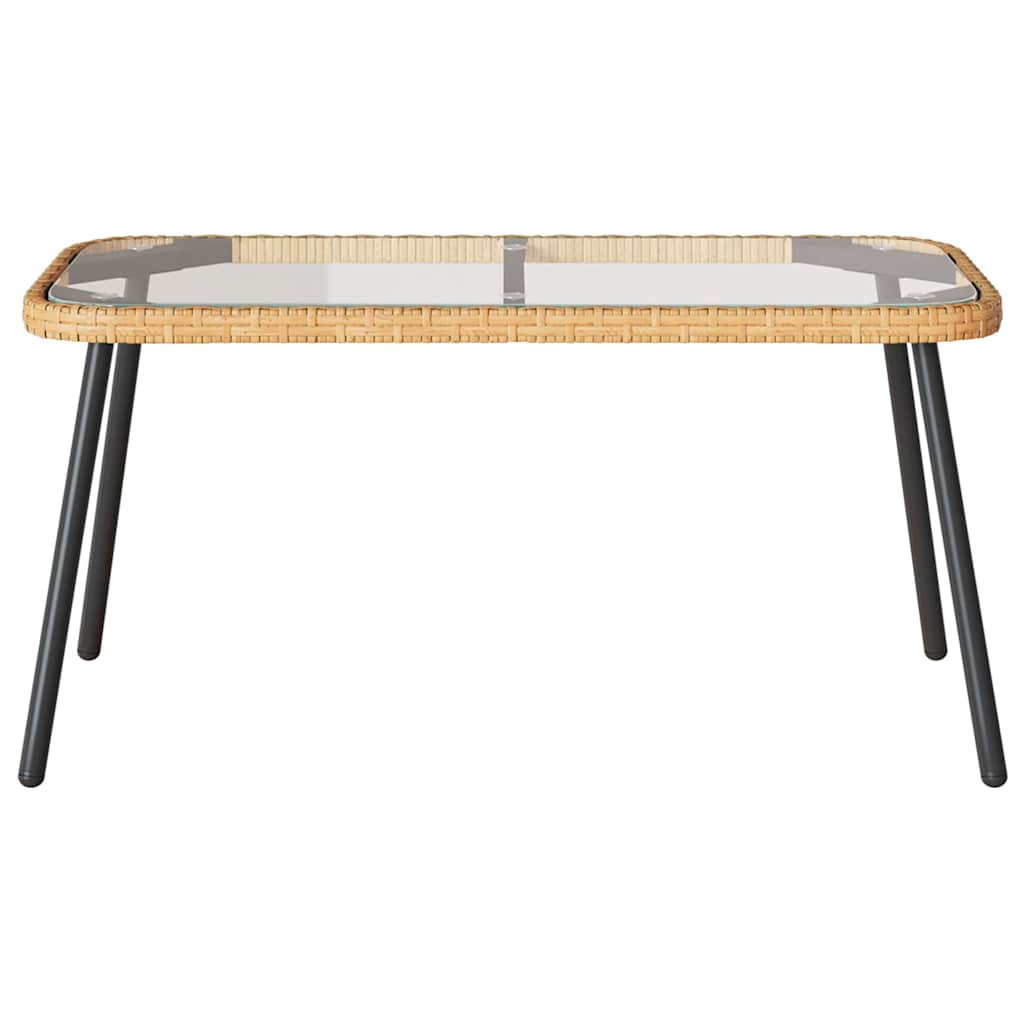 Have Spisebordssæt 2 pcs Naturfarvet polyrattan