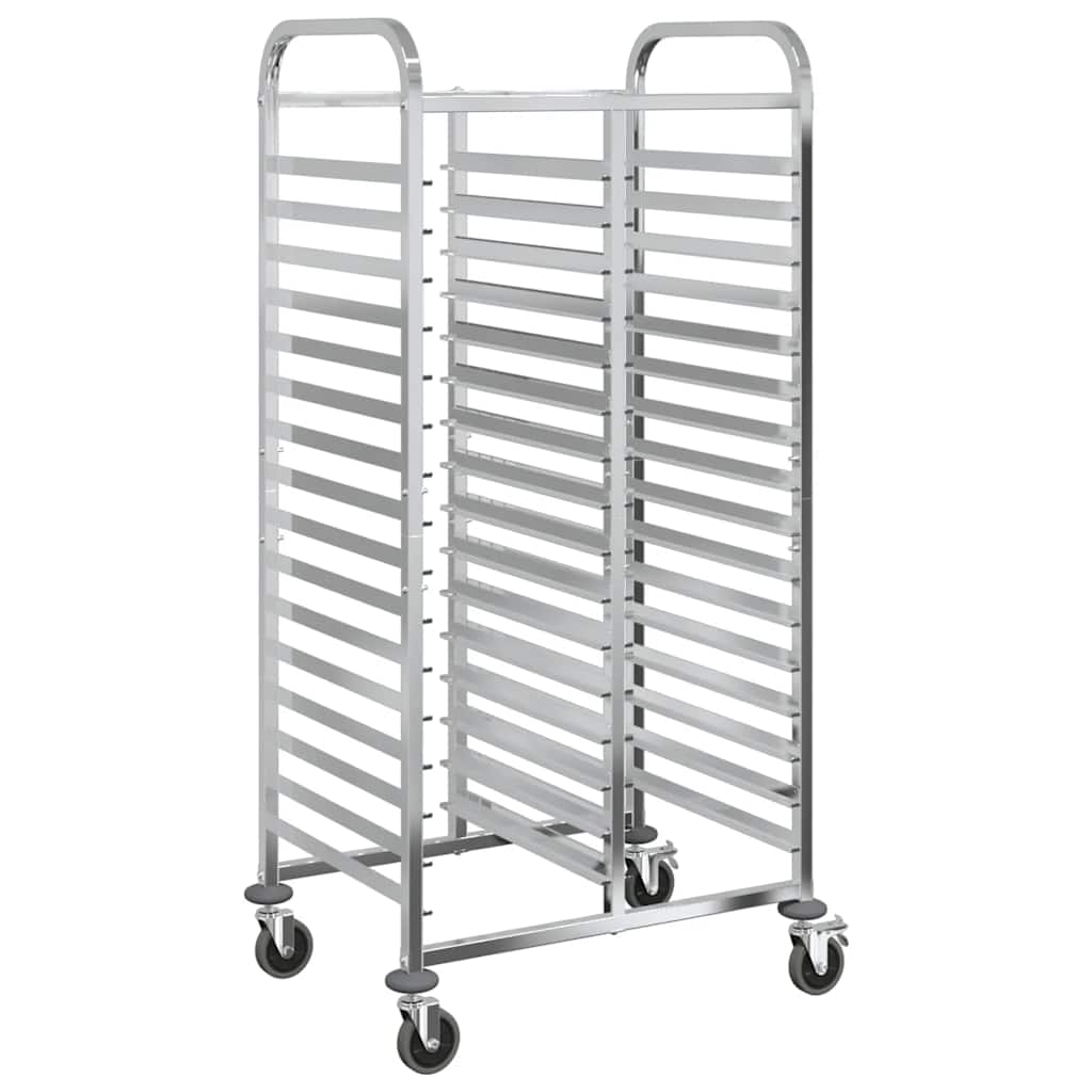 bakkevogn med 32 GN beholdere 75x55x162,5 cm rustfrit stål