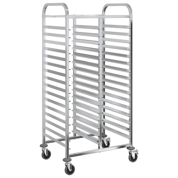 bakkevogn med 32 GN beholdere 75x55x162,5 cm rustfrit stål