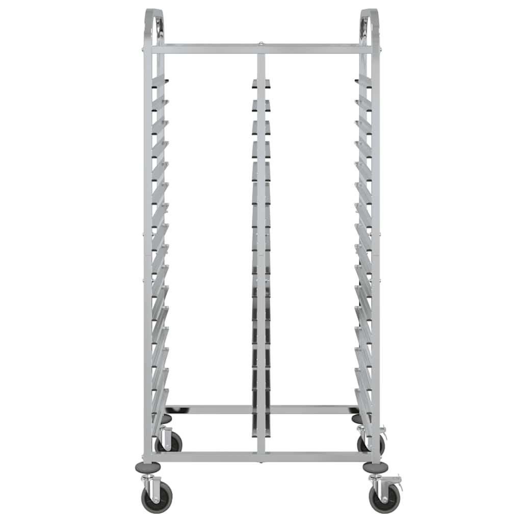 bakkevogn med 32 GN beholdere 75x55x162,5 cm rustfrit stål