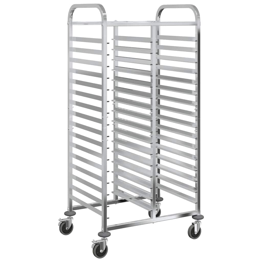 bakkevogn med 32 GN beholdere 75x55x162,5 cm rustfrit stål