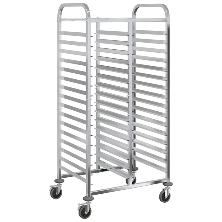bakkevogn med 32 GN beholdere 75x55x162,5 cm rustfrit stål