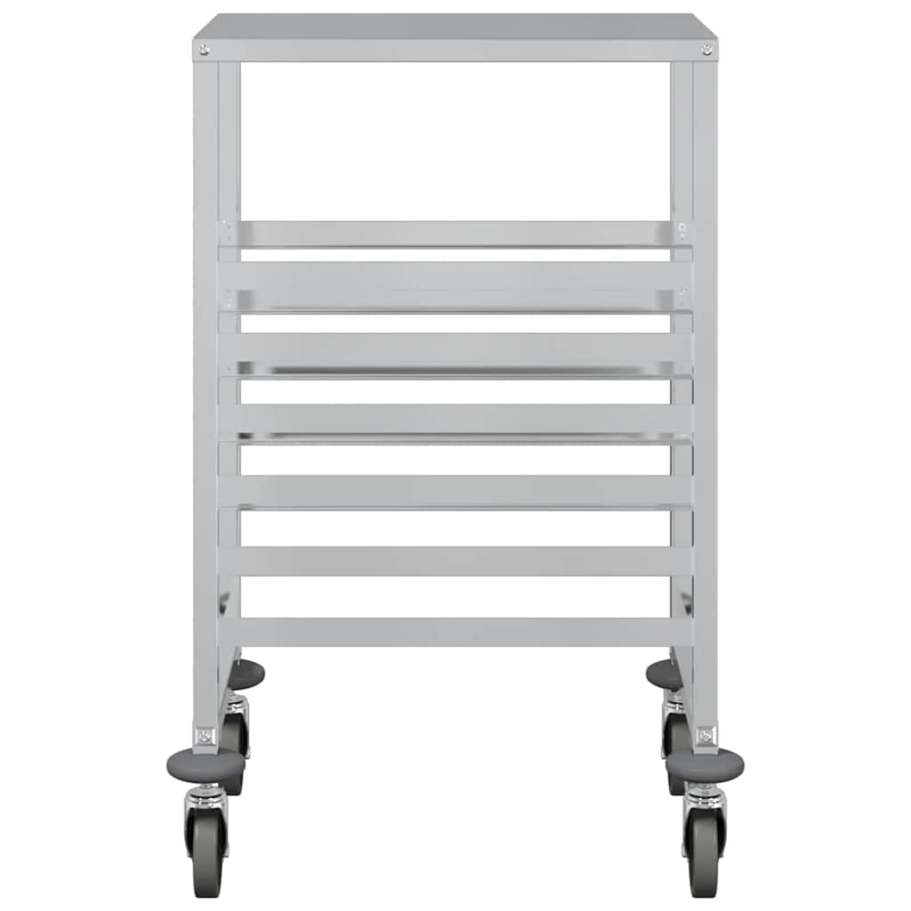bakkevogn med 6 GN beholdere 39x55x87 cm rustfrit stål