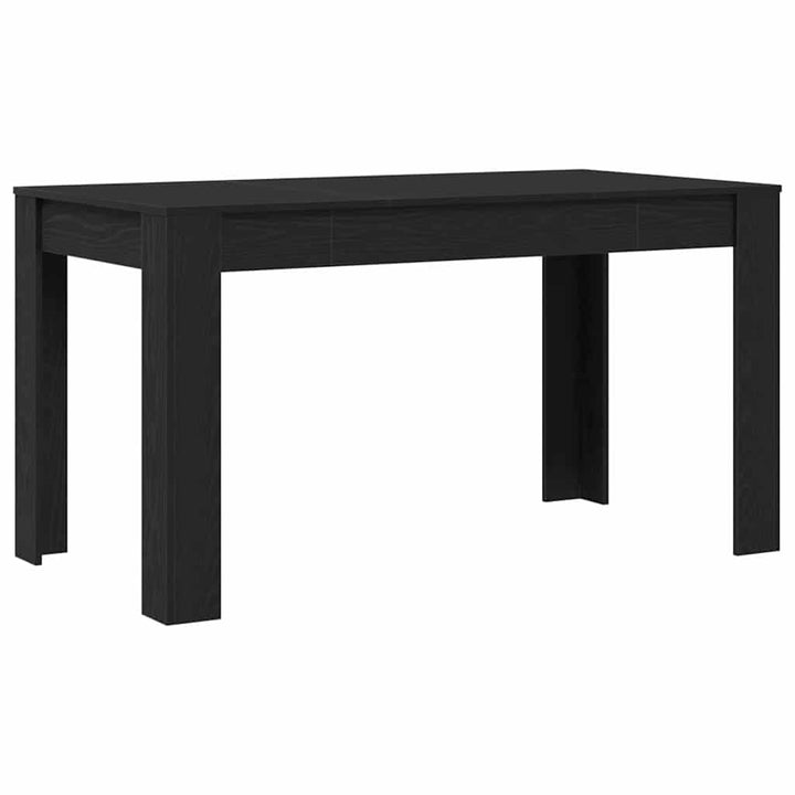 Spisebord Sort eg 140 x 74.5 x 76 cm Konstrueret træ