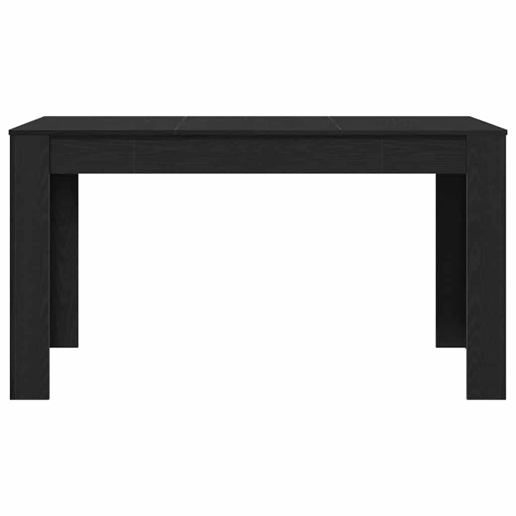 Spisebord Sort eg 140 x 74.5 x 76 cm Konstrueret træ