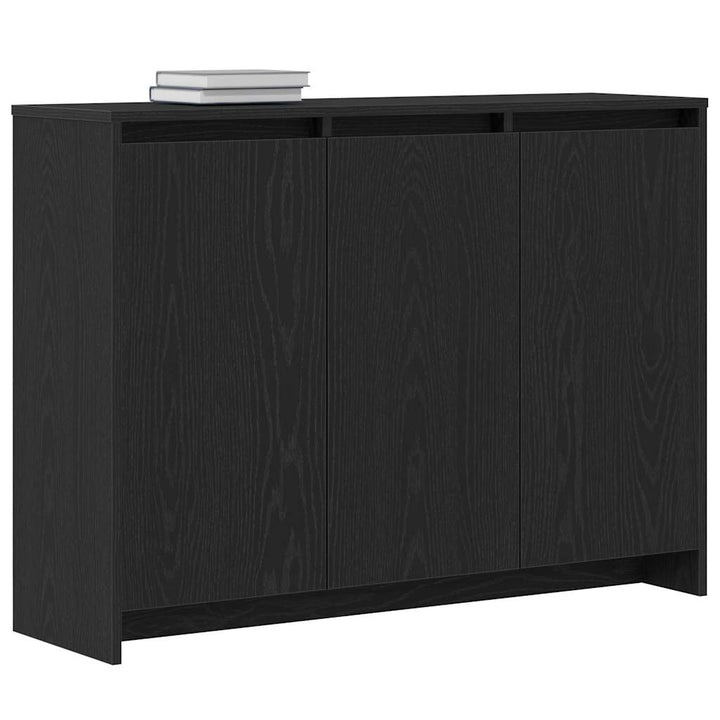 Sideboard Sort 102 x 33 x 75 cm Konstrueret træ