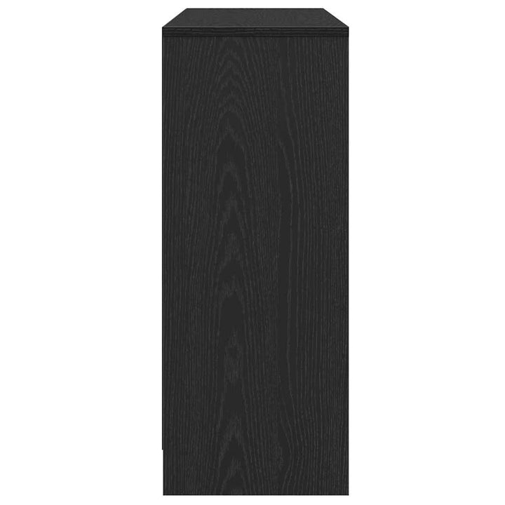 Sideboard Sort 102 x 33 x 75 cm Konstrueret træ