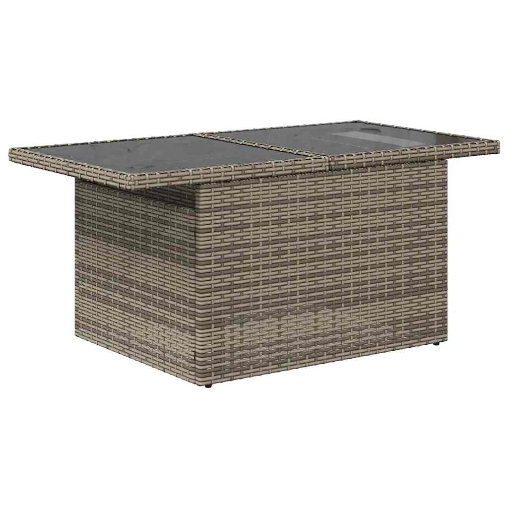 sofasæt til haven 7 dele med hynder polyrattan grå