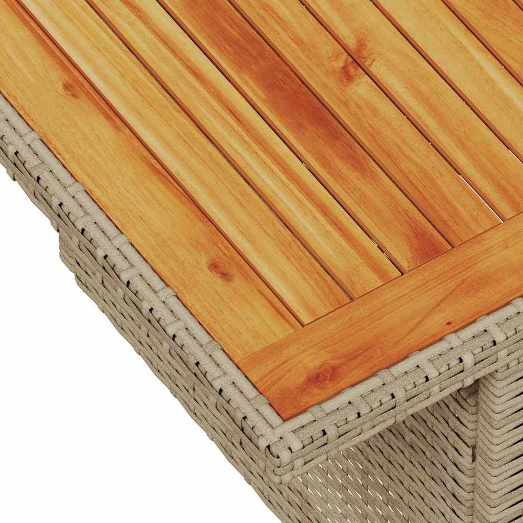 sofasæt til haven 8 dele med hynder polyrattan beige