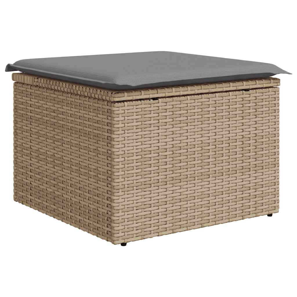 sofasæt til haven 8 dele med hynder polyrattan beige