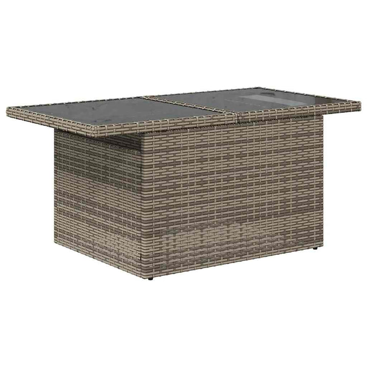 sofasæt til haven 8 dele med hynder polyrattan akacietræ grå