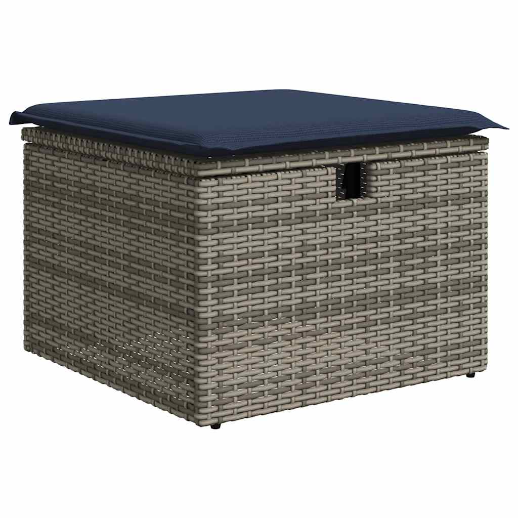 sofasæt til haven 8 dele med hynder polyrattan akacietræ brun
