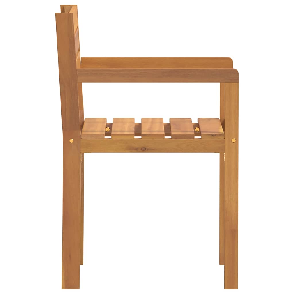 havestole 2 stk. 50x53x80 cm massivt træ akacie