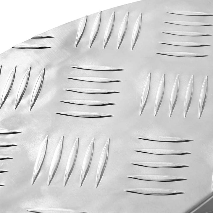 Checker plader 5 pcs Sølv 60 x 18 cm Aluminium