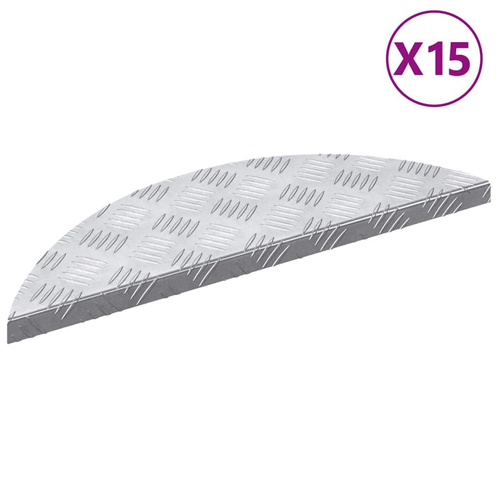 Checker plader 5 pcs Sølv 60 x 18 cm Aluminium