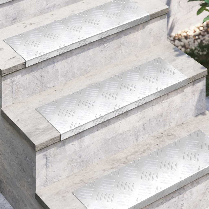 Checker plader 10 pcs Sølv 60 x 18 cm Aluminium