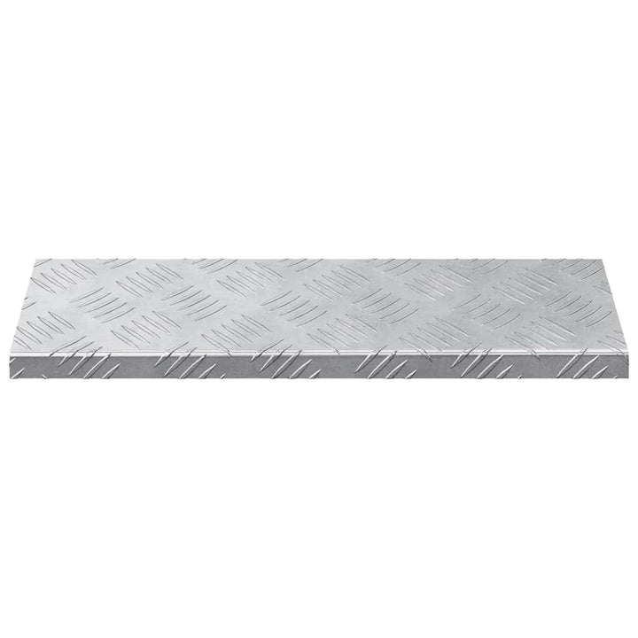Checker plader 10 pcs Sølv 60 x 18 cm Aluminium