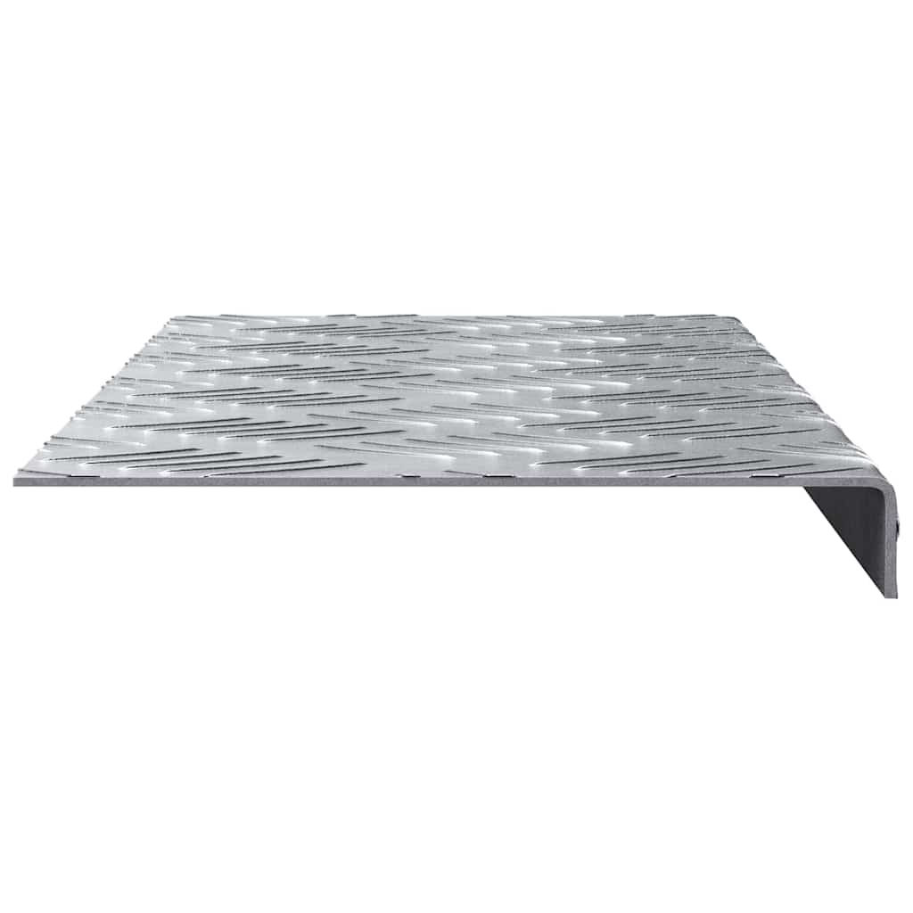 Checker plader 10 pcs Sølv 60 x 18 cm Aluminium