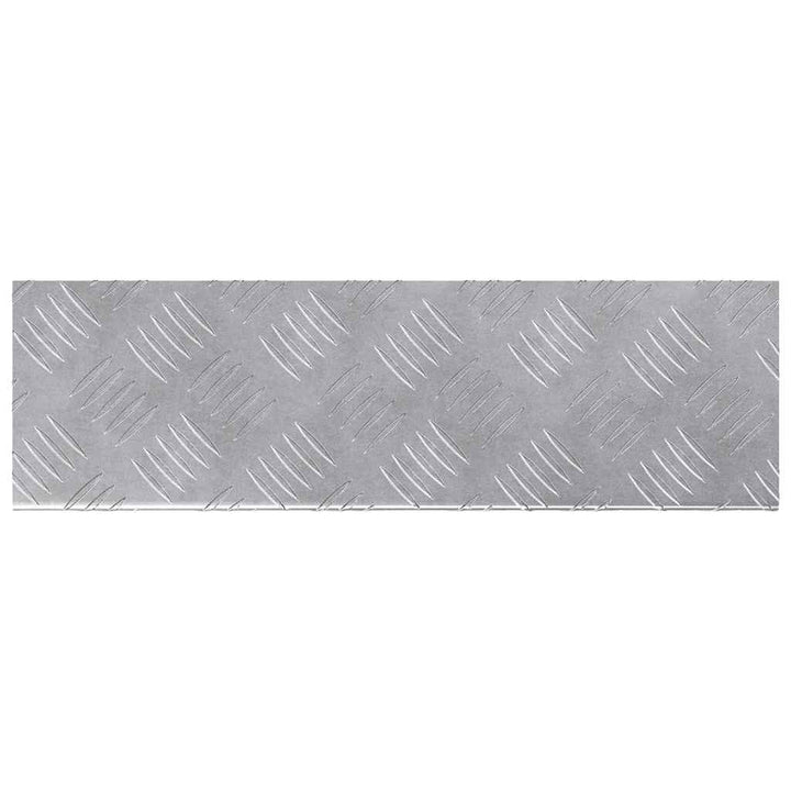 Checker plader 10 pcs Sølv 60 x 18 cm Aluminium
