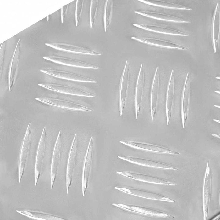 Checker plader 15 pcs Sølv 60 x 18 cm Aluminium