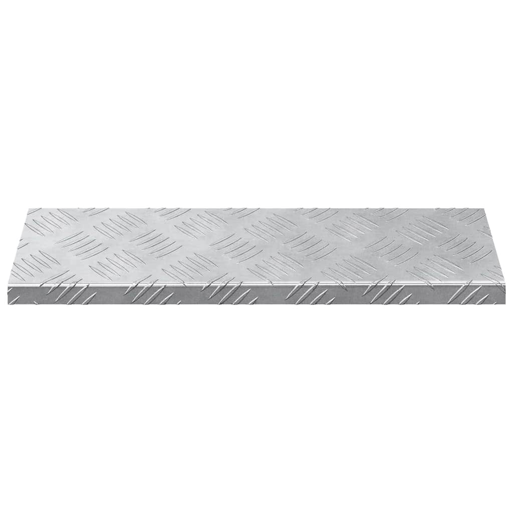 Checker plader 15 pcs Sølv 60 x 18 cm Aluminium