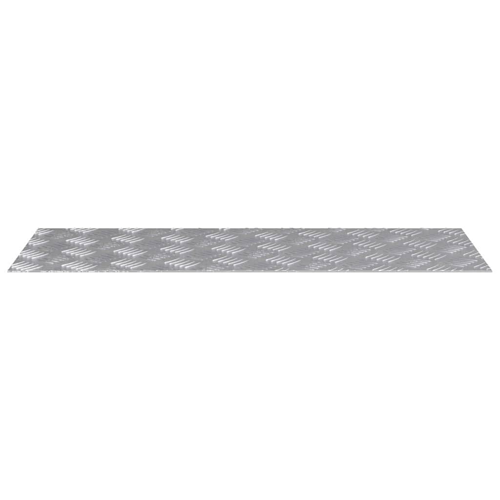 Checker plader 4 pcs Sølv 80 x 30 cm Aluminium