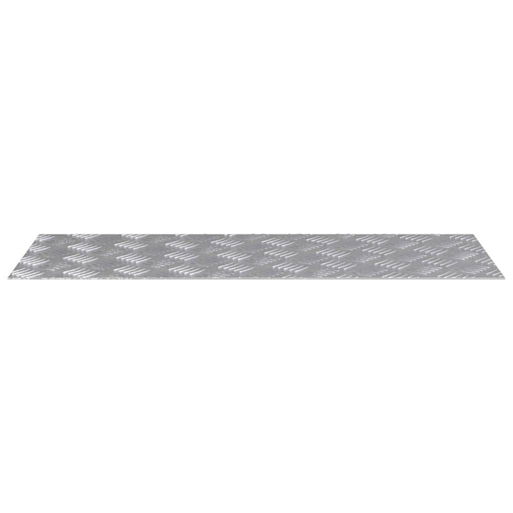 Checker plader 4 pcs Sølv 80 x 30 cm Aluminium